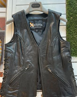 Gilet pelle moto Uomo/Donna