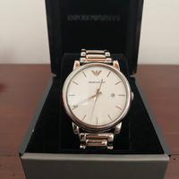 Orologio Emporio Armani uomo. Quadrante bianco.