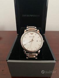 Orologio Emporio Armani uomo. Quadrante bianco.