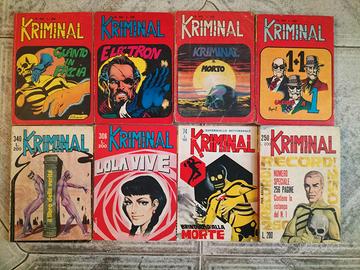 Lotto 8 fumetti Kriminal Editoriale Corno