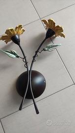 Applique fiori ceramica