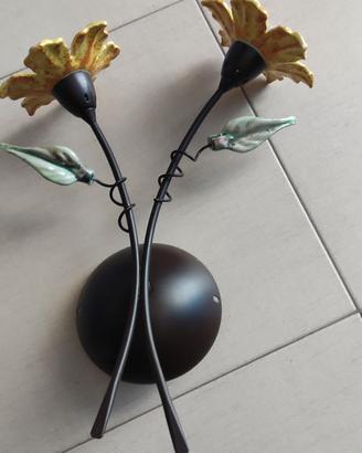 Applique fiori ceramica