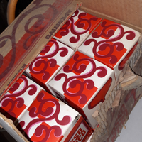 18 Bicchieri, coppa,rosso antico aperitivo