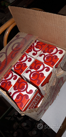 18 Bicchieri, coppa,rosso antico aperitivo