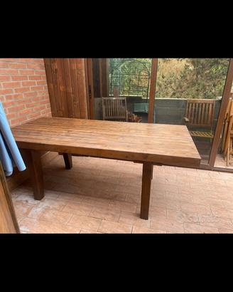 Tavolo legno massello da esterno