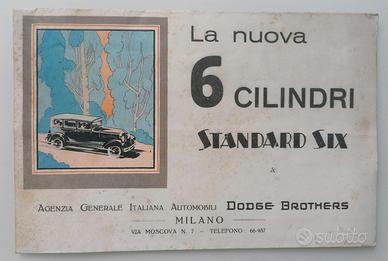 Raro catalogo DODGE BROTHERS standard six 1928
