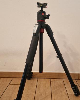 Manfrotto 055 Alluminio Kit 3 Sec Testa e Sacca.