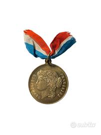 Medaglia onore alla patria Roubaix 1913 Francia