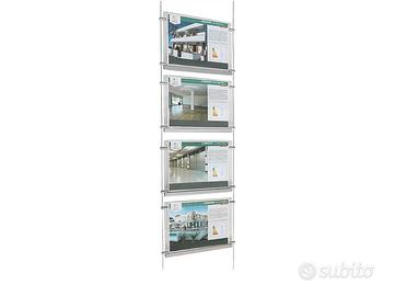20 espositori in plexiglass x agenzia immobiliare