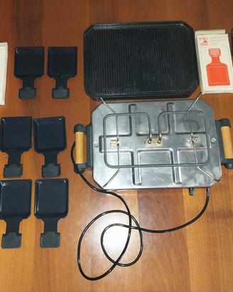 Piastra elettrica con raclette