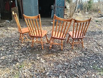 sedie in legno massello 