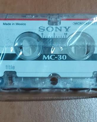 MICROCASSETTA SONY MC30 NUOVA