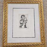 Franz Borghese acquaforte originale P.A. firmata