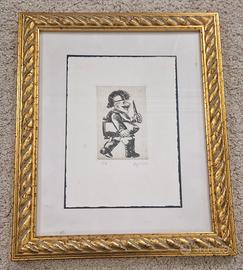 Franz Borghese acquaforte originale P.A. firmata