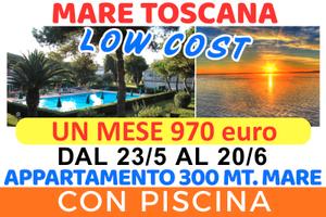 Mare Toscana mese di giugno case e appartamenti