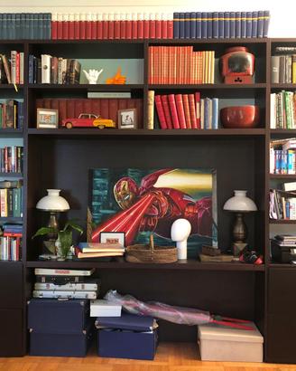 Libreria Poliform in Wengé