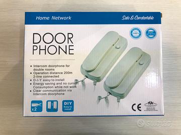 Citofono bidirezionale bianco (2 pezzi)