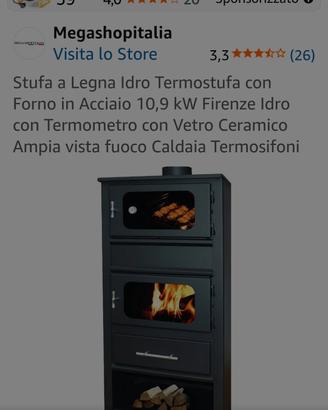 stufa a legna moderna