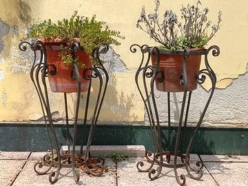Coppia porta vaso