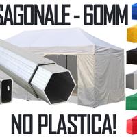 6X3 Gazebo Alluminio 60 impermeabile rapido fiere