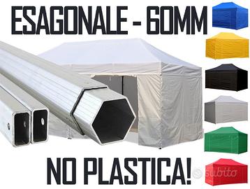 6X3 Gazebo Alluminio 60 impermeabile rapido fiere