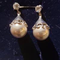 Orecchini vintage con perla