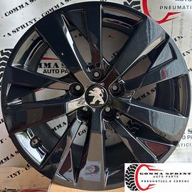 4 CERCHI IN LEGA ORIGINALI RAGGIO 17 PEUGEOT 3008
