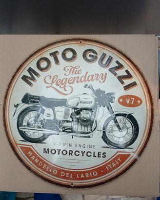 MOTO GUZZI TARGA ROTONDA TEDESCA VINTAGE 