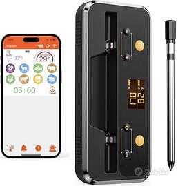 Termometro Carne, Apkezel Termometro BBQ con APP