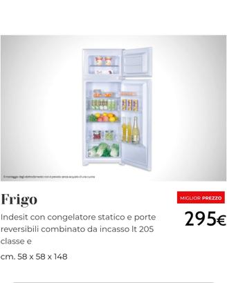 frigo da incasso