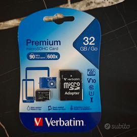 Scheda SD Verbatim 32 GB nuova