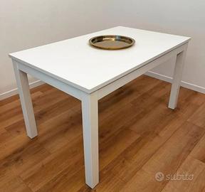 Tavolo bianco ikea Laneberg allungabile
