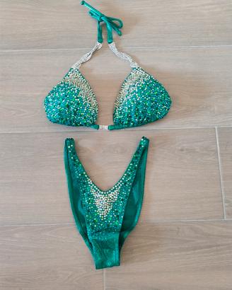 Bikini da gara swarovski stupendo fatto a mano