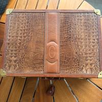 Valigia Pollini vintage coccodrillo