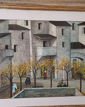Quadro olio su tavola di Norberto