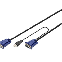 N, 12 Digitus KVM Cavo adattatore (USB-A, VGA-VGA)