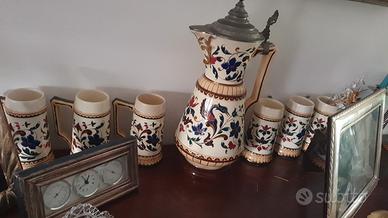 Caraffa e boccali set da Birra in porcellana
