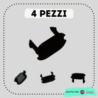 X 4 tappi barre longitudinali Fiat Panda