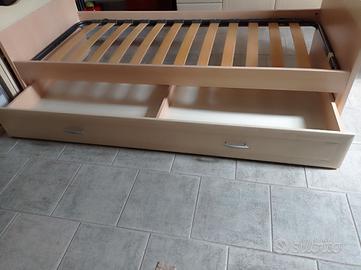 Letto singolo contenitore