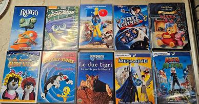 10 dvd cartoni animati per ragazzi bambini