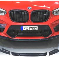 SPOILER LIP BMW X4 G02 18-20 LOOK ROCK NERO OPACO