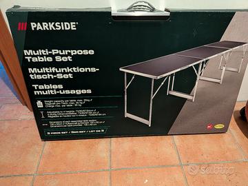 tavolo 3 pezzi 100x60 Lidl parkside 517291 nuovo