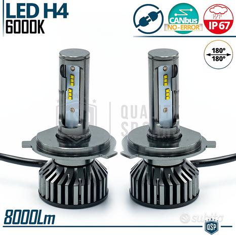Kit Full LED H4 CANbus Luce Bianca POTENTE 6000K