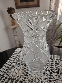 Vaso da fiori a clessidra in Cristallo molato