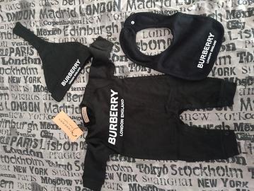 burberry baby set neonato 