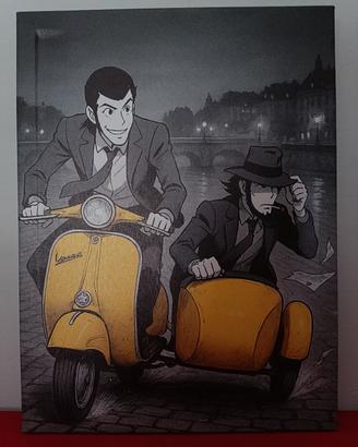 2 quadri lupin e Jigen Canvas