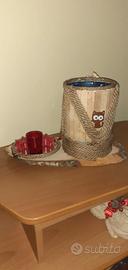 Vaso d'arredo + portacandele