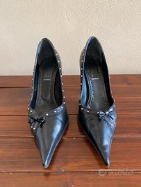 E Decolletè Bata nere n.37 vera pelle