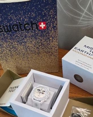 Omega Swatch Earthphase Moonshine gold nuovo