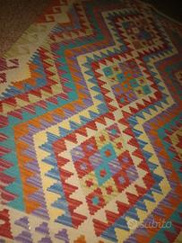 Tappeto Kilim Afghano Originale – 135x88 cm – Lana